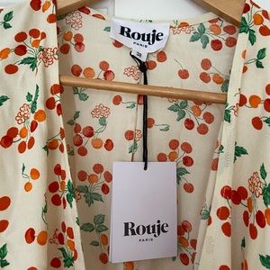 Rouje Gabin dress size 38 (6). Cerise print.